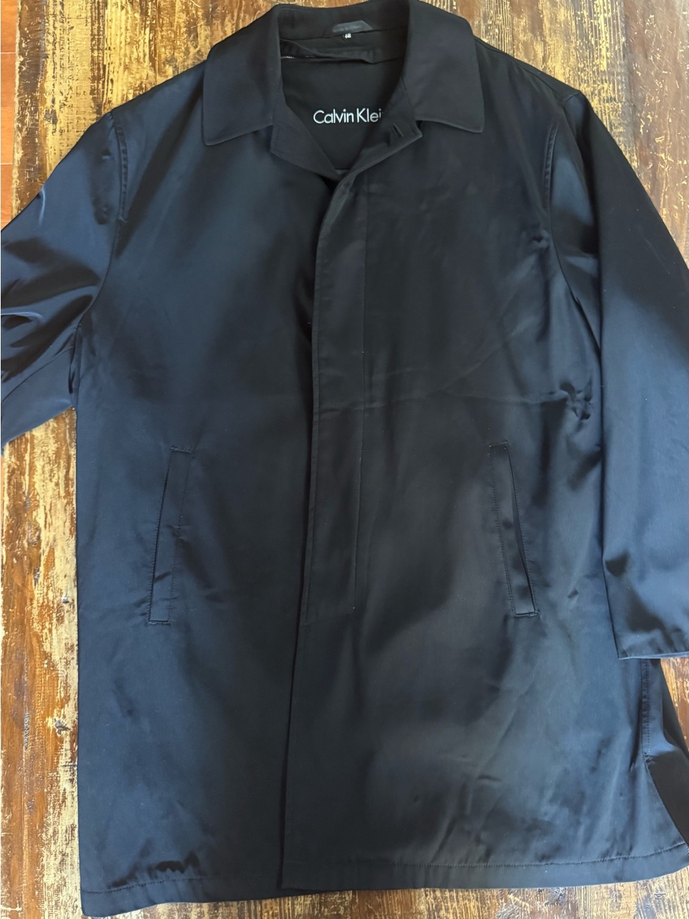 Calvin Klein Men's Black Trench Coat
